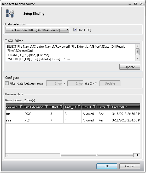 Creating parent and child tests