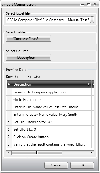 Excel integration