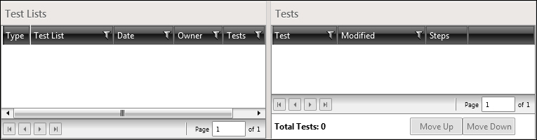 Creating test lists