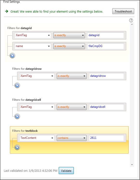 Parameterizing the find element's expressions