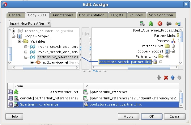 Time for action – initializing a dynamic partner link