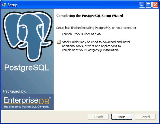 Installing PostgreSQL