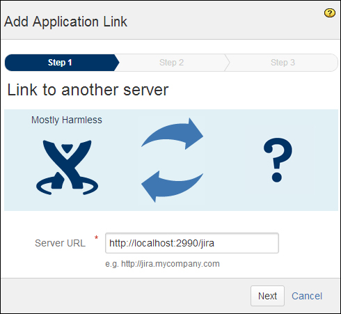 Adding an application link