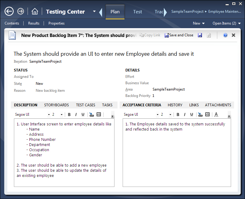 Requirement-based Test Suites