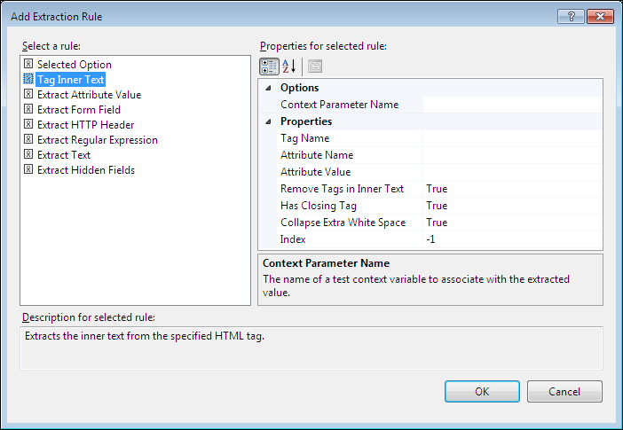 Extraction rules