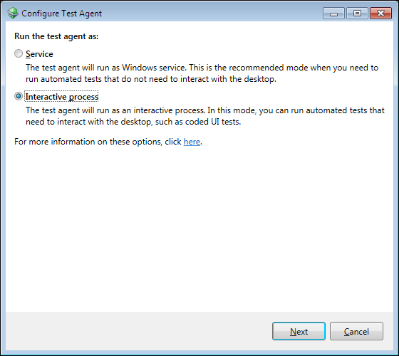 Test Controller and Test Agent Configuration