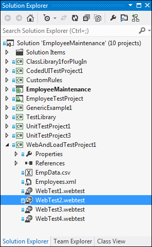 Step 1 – create/use existing Test Project