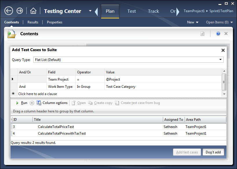 Importing tests to a Test Plan