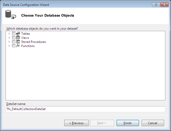 Creating a report definition using Visual Studio 2012