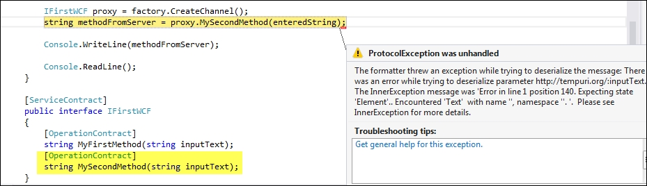 Using DataContract in a service