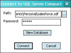 Browsing the SQL Server CE database with Query Analyzer