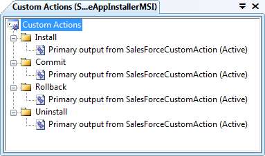 Creating the MSI installer project
