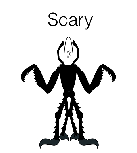 Making characters scary