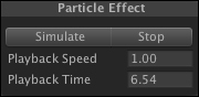 Scrubbing back and forward through the particle animation