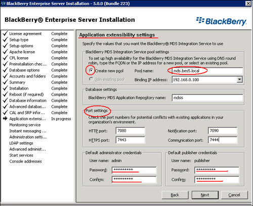 Installing BES version 5