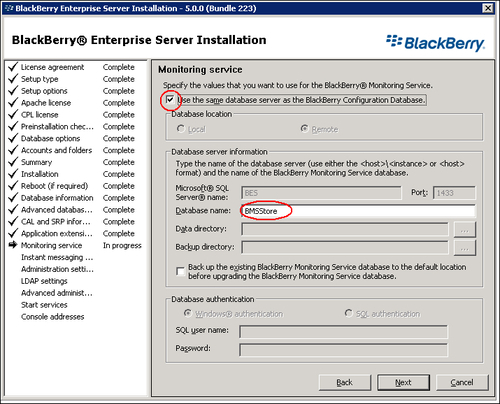 Installing BES version 5