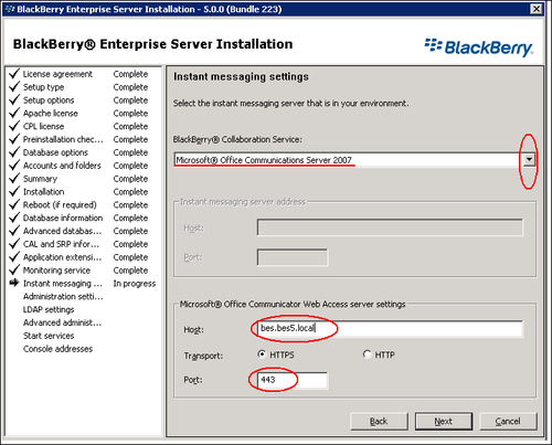 Installing BES version 5