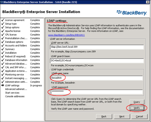 Installing BES version 5