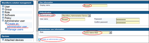 Creating an administrative user