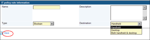 Verifying a user's IT policy