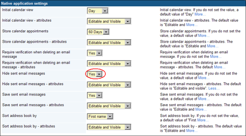 Creating the BlackBerry device software configuration