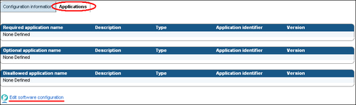 Creating a software configuration to deploy the MDS runtime platform to devices