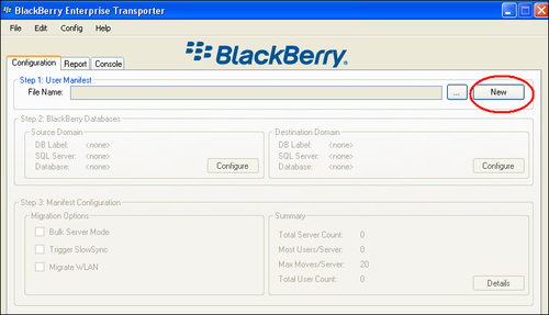 Using the Transporter tool to move BES users