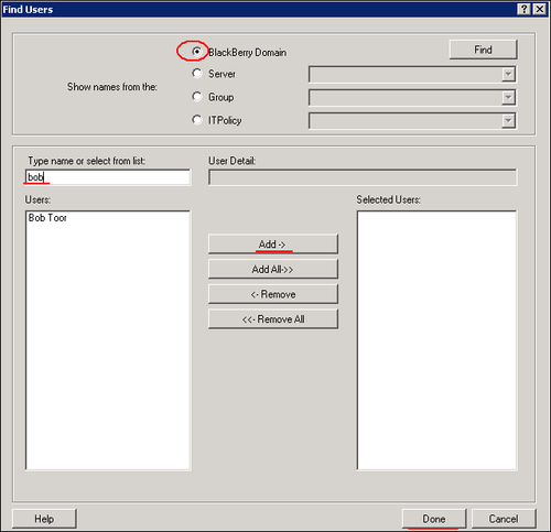 Using the Transporter tool to move BES users