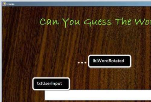 Time for action – creating a word guessing game