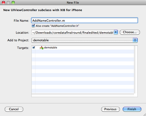 Adding the AddNameController View controller