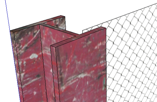 Time for action - making fencing with SketchUp's materials