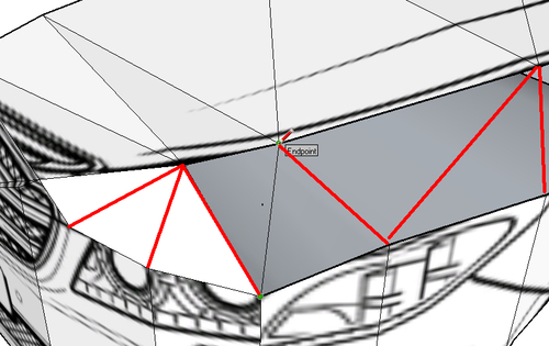 Time for action - applying a car body filler with the pencil tool