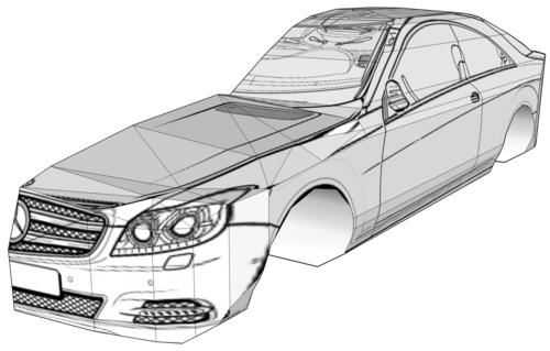 Time for action - applying a car body filler with the pencil tool