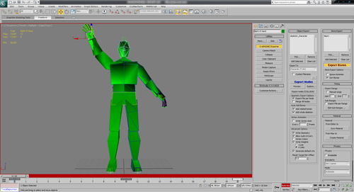 Time for action - creating animation for a skinned character