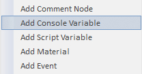 Time for action – adding a Console Variable to a sequence