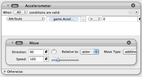 Time for action — iPhone acceleration