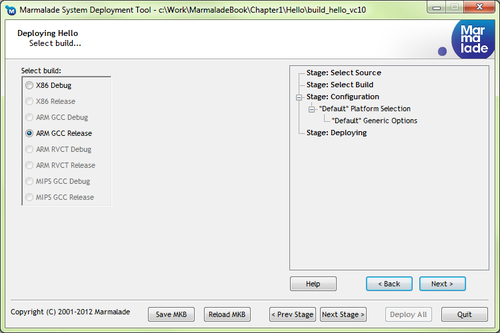 Deploying the "Hello World" project