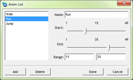 Exporting animations using the Marmalade 3D exporter plugins