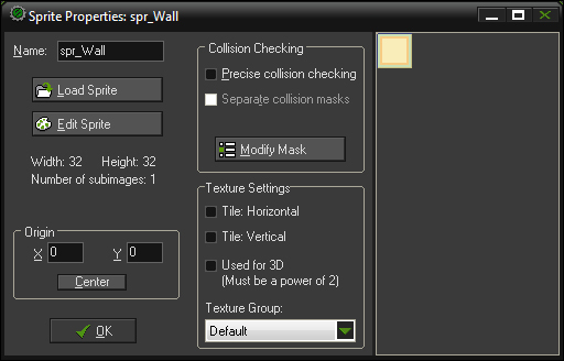 Loading your art assets with the Sprite Properties editor