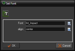 Writing text and the Font Properties editor