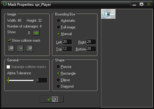 Setting up the player sprite