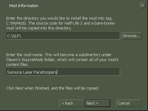 Creating your own modification (mod)