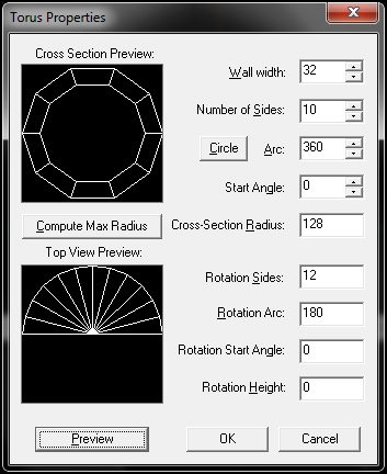 Creating a torus