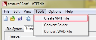 Using VTFEdit