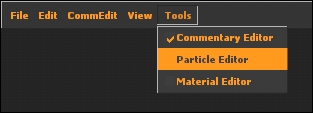 Using Particle Editor