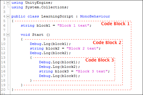 Variable scope – determining where a variable can be used