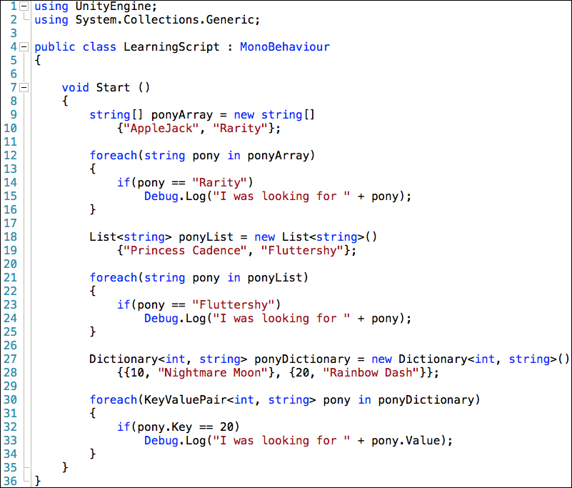 Time for action – using foreach loops to retrieve data