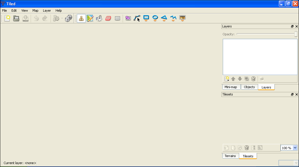 Getting familiar with the Tiled application