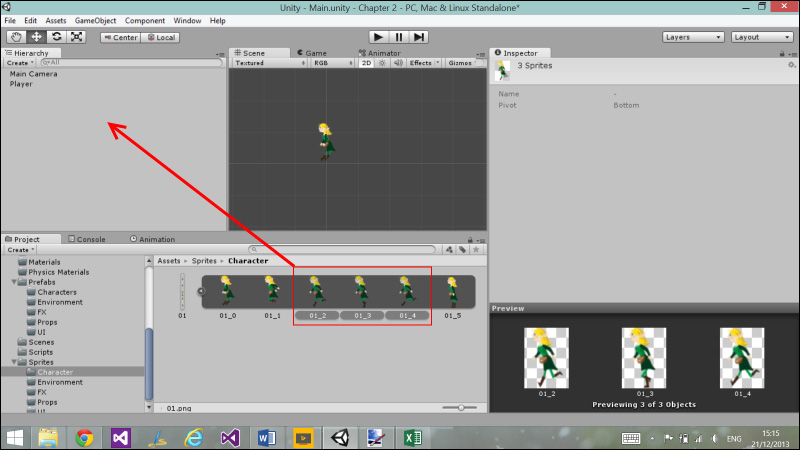 Automatic animation clip creation