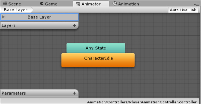 Adding your first animation clip (idle)